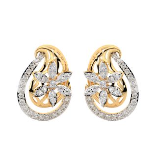 Cassie Round Diamond Stud Earrings